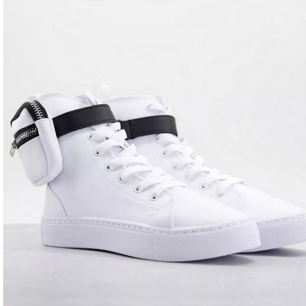 ASOS DESIGN High-Top Pocket Sneaks - US 8